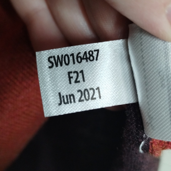 Smartwool Women Shadow Pine Colorblock Sweater Ginger Masala Women's Size Small - Picture 6 of 6